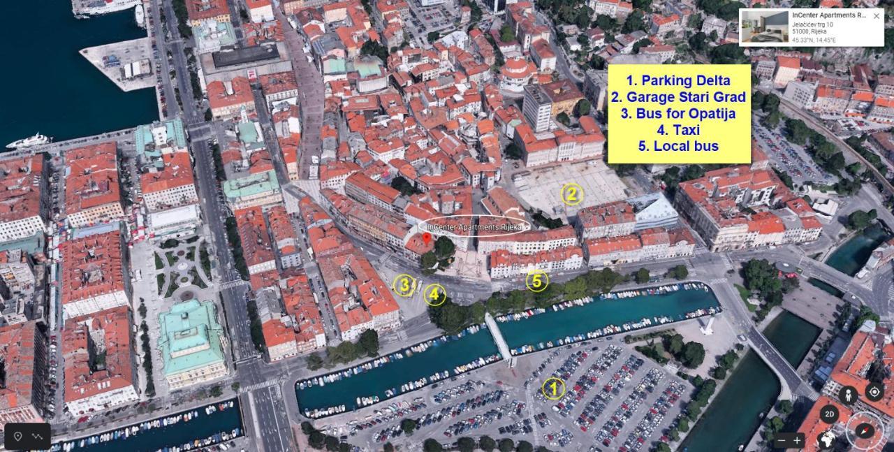 Incenter Apartments Rijeka Eksteriør billede
